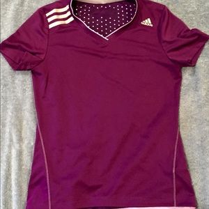 Purple Adidas Clima Tshirt