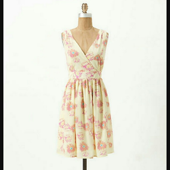 OFFER. NEW Anthropologie Yellow Tea Dress