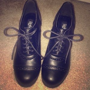 Oxford chunky heel shoes