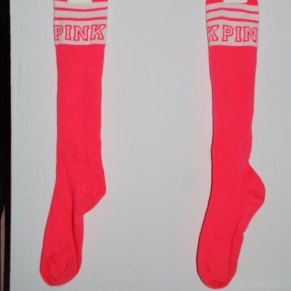 PINK Victoria's Secret Accessories - VS Pink neon high socks
