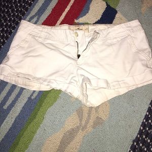 Bright white short shorts