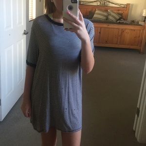 Stripped t shirt dress