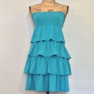 J. Crew Strapless Ruffle Dress J. Crew Strapless Ruffle Dress