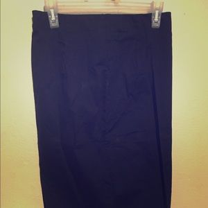 HIGH WAIST PENCIL SKIRT - Black