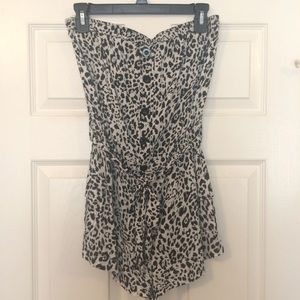Leopard print romper