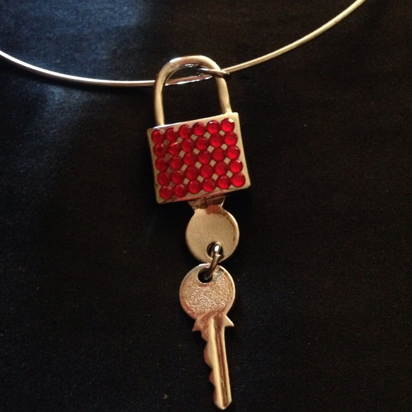 Lock necklace punk rock fetish goth metal - Picture 2 of 4