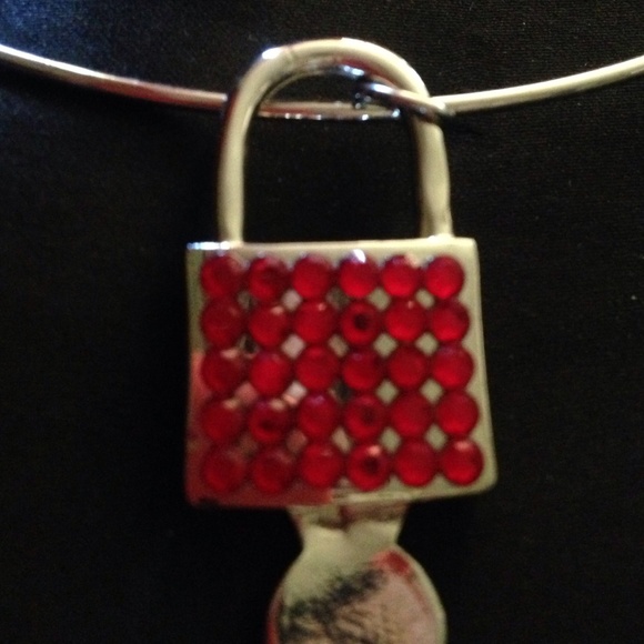 Lock necklace punk rock fetish goth metal - Picture 3 of 4