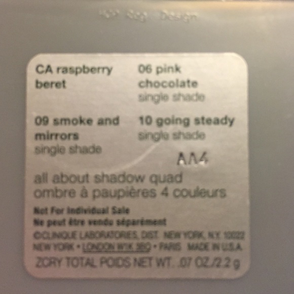 New Clinique Quad , Pink Chocolate - Picture 2 of 2