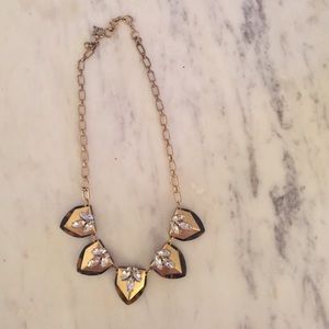 J. Crew tortoise and crystal necklace