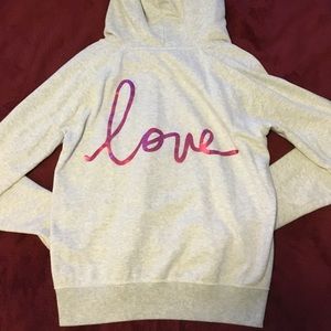 *Forever 21 Light Gray LOVE Hoodie