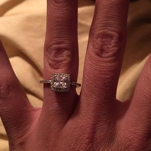 Sterling Silver Halo Ring! Size 7 ON HOLD!