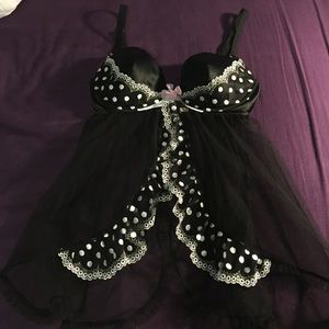 Victoria's Secret Flyaway Babydoll Lingerie Top
