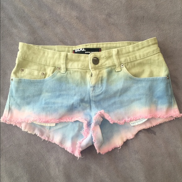 UO Tie Dye Jean Shorts