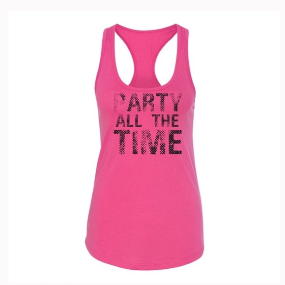 Ladies Party All The Time Tank - Picture 1 of 2