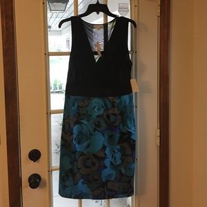Black and floral dress NWT