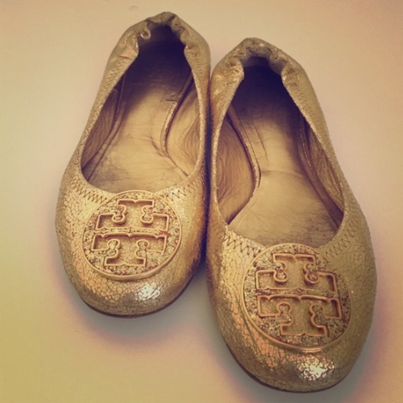 Tory Burch Rare Gold Flats