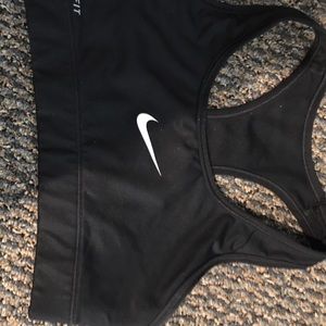 Nike black sports bra