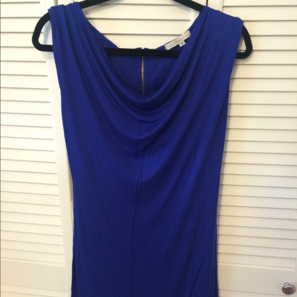 Blue slinky short dress