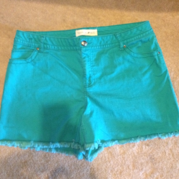 Turquoise shorts