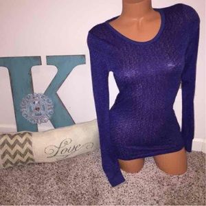 BKE The Buckle Purple Long Sleeve Medium