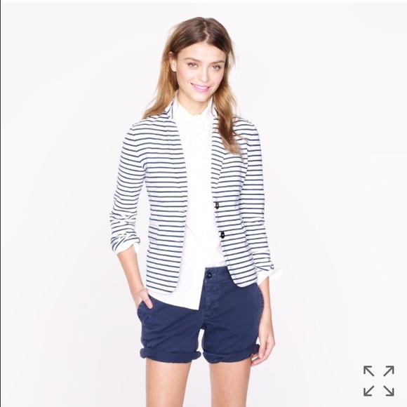 J. Crew Jackets & Blazers - ❗️SALE❗️New J. Crew Maritime Blazer in Stripe Tan