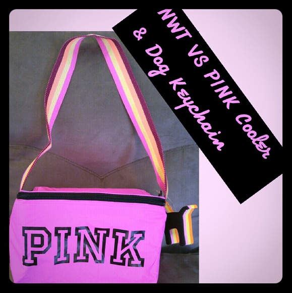 NWT Victoria's Secret PINK Cooler & Keychain