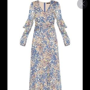 BCBG "Beverle" Long Sleeve Printed Dress