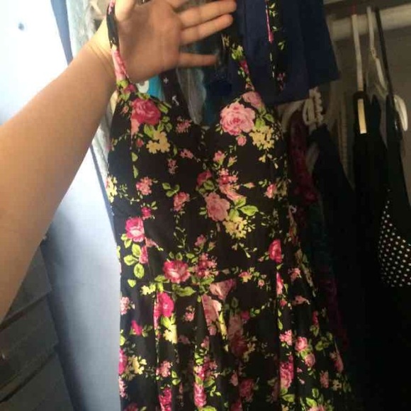 Floral Halter Cover-up Dress