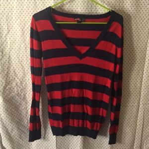 Striped long sleeve.