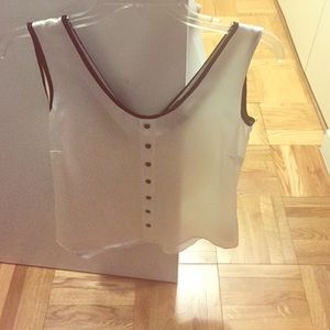 Ben Sherman tuxedo silk blouse