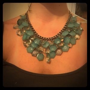 Aqua stone necklace