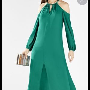 BCBG "Ivonka" Cutout Halter Dress