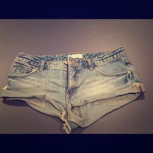 Free People Bandit Denim Cutoffs
