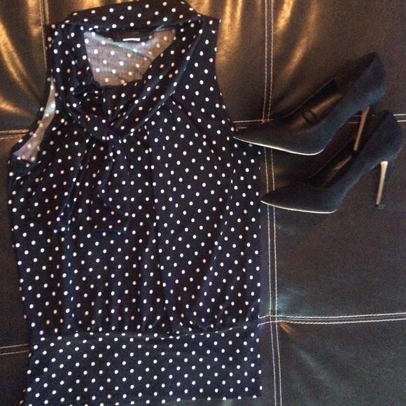 Short Sleeve Polka Dot Shirt - Picture 2 of 3