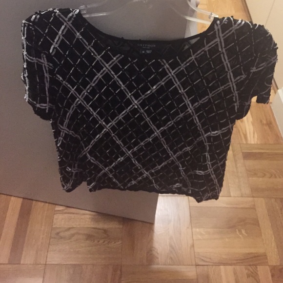 Sequin gryphon top