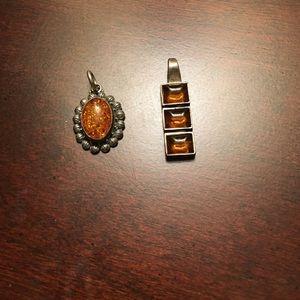 Amber pendants