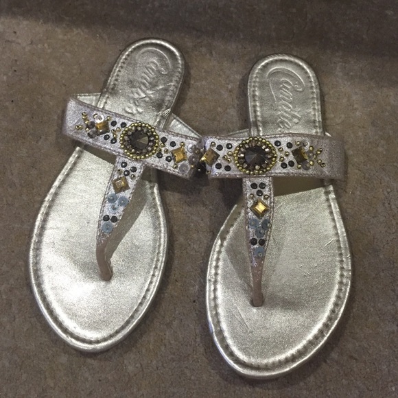 Candies gold sandals