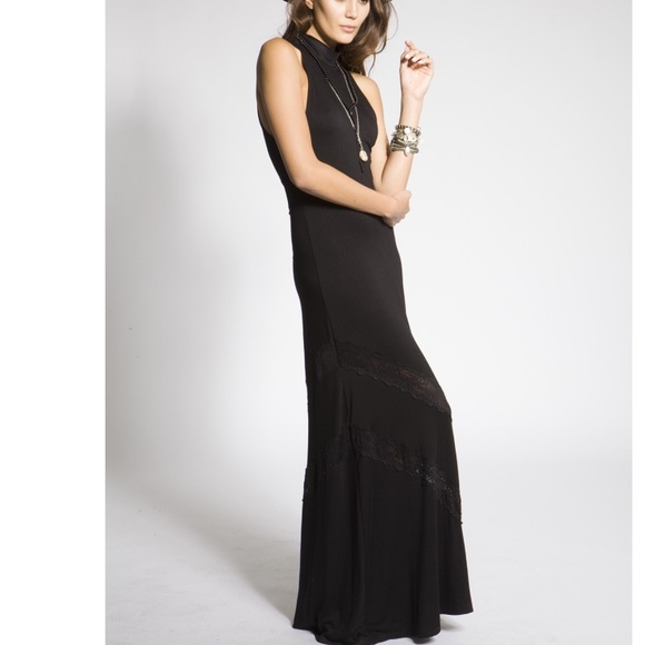 NWT Stillwater Victorian Maxi Dress W/Lace Detail - Picture 2 of 4