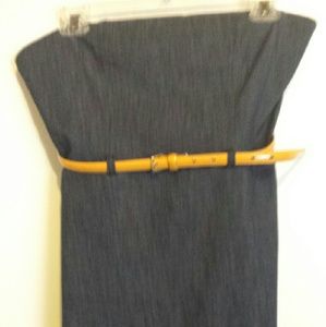 Strapless Denim Dress