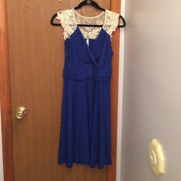 Blue modcloth dress