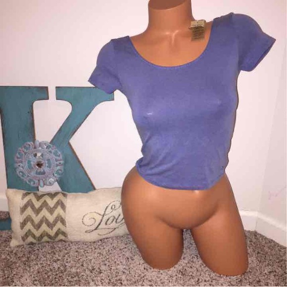 NWT American Eagle Blue Crop Top XS