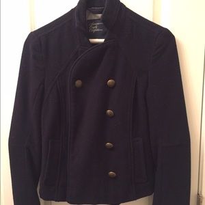American Eagle Navy Blue Military Style Coat