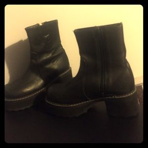 Butt kicking black John Fleuvog Boots size 7