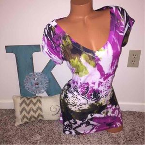 Day Trip The Buckle Print Tee Large