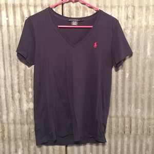 classic navy blue polo tee