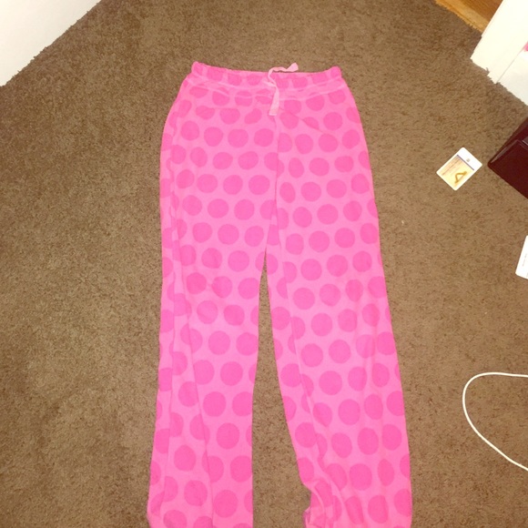 Pink polka-dot Xhilaration pajama pants