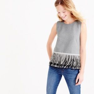 Jcrew Knit Top with Fun Fringe