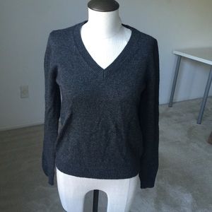 Wool Blend Charcoal Sweater