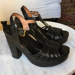 Corso Como Black Platform Sandals