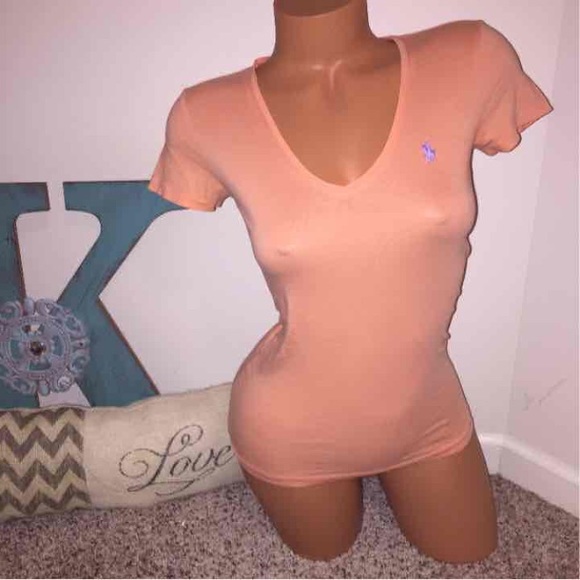 Polo Ralph Lauren Orange Tee XS
